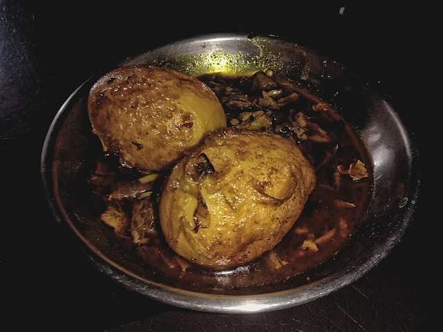 Egg curry in West Bengal, India